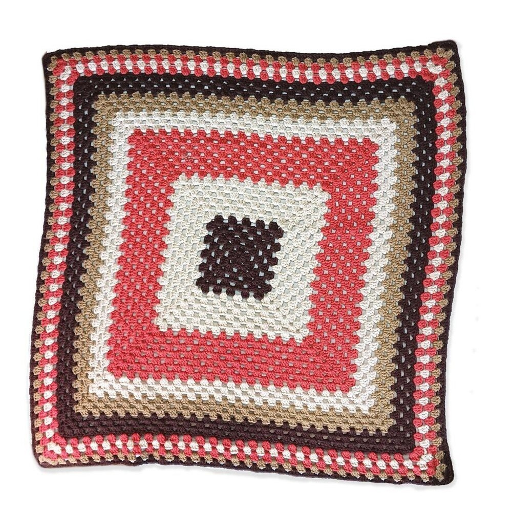 Handmade Crochet Blanket 35” x 35”