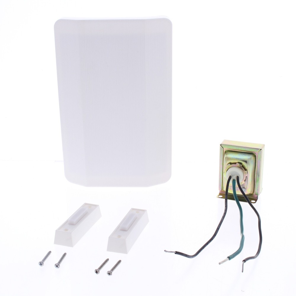Teiber White 2-Light Push Button Door Chime C105L-W