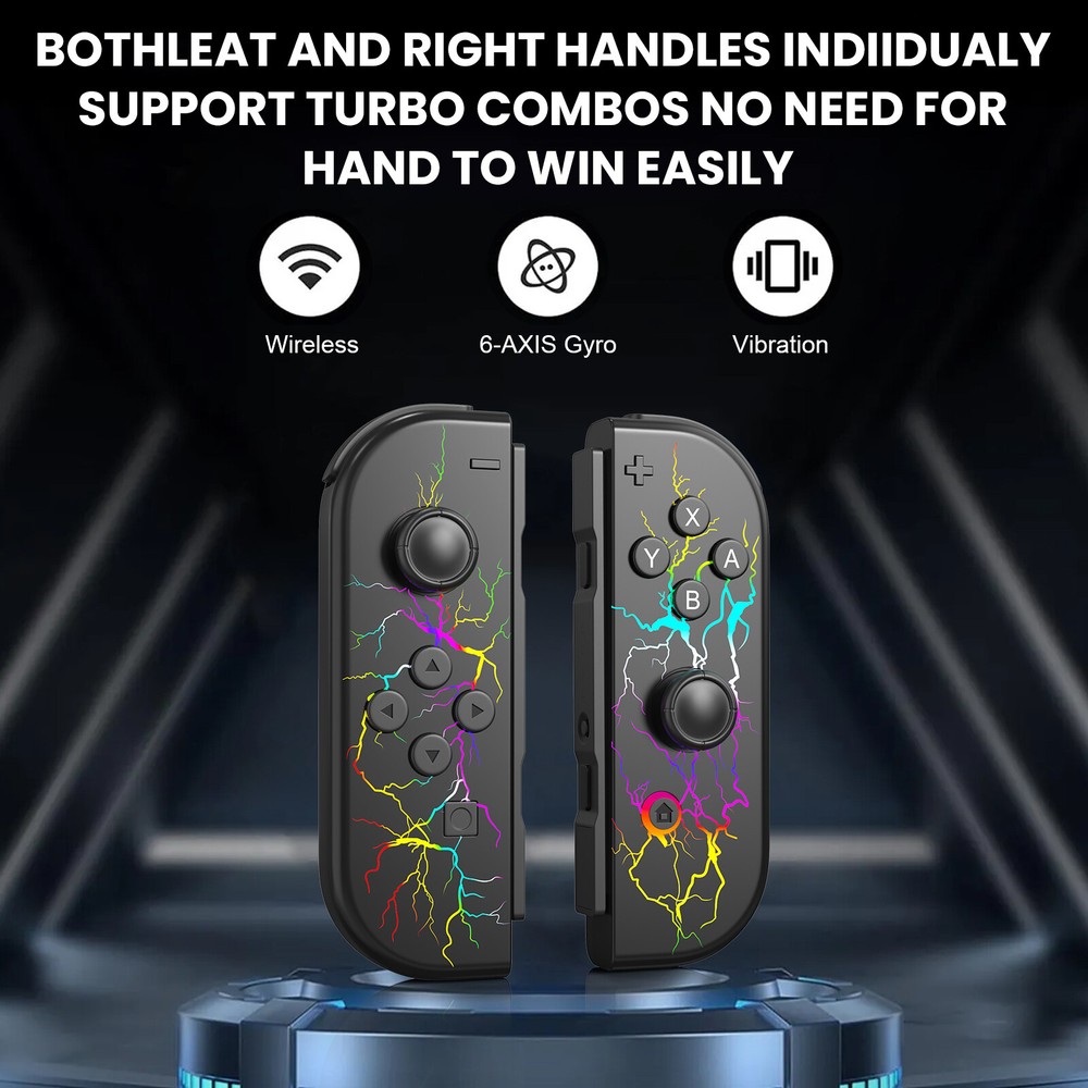 1 Pair for Joy-con Wireless Gamepad Controller for Nintendo Switch/ Lite/ OLED