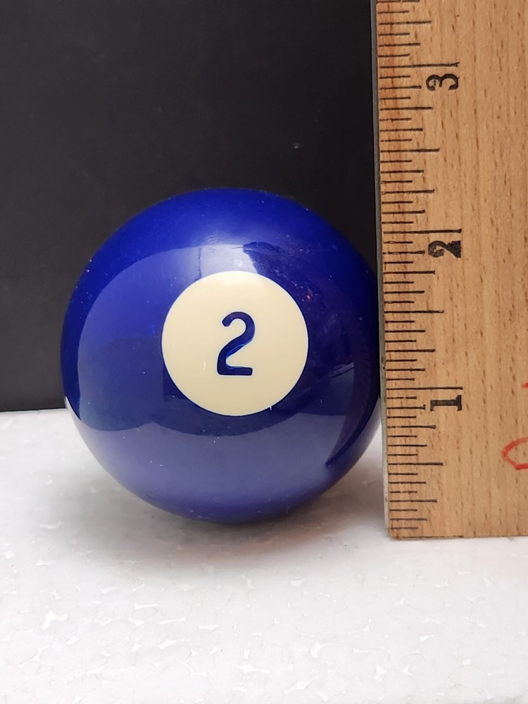 Replacement Vintage Billiard Pool Ball 2 1/4" SURE-SHOT #2 Solid Blue