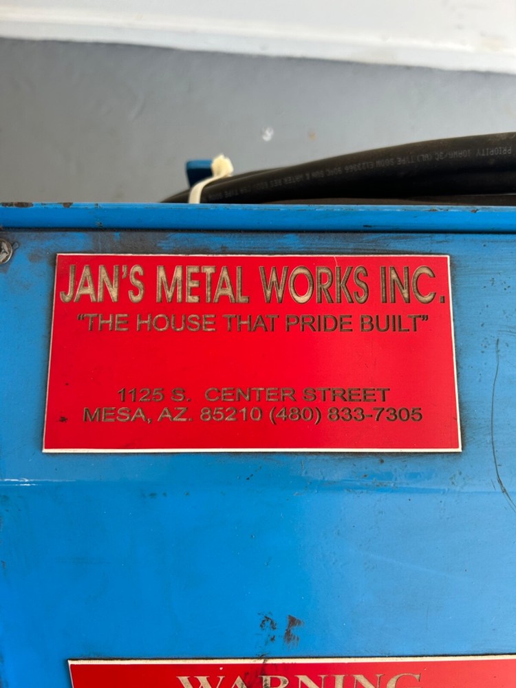 Jan's Metal Works Model: 12KVA