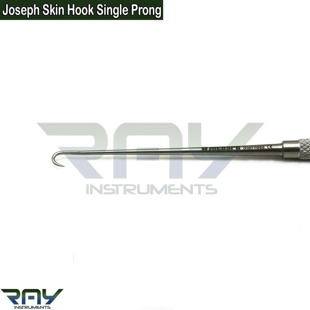 Joseph Skin Hook Single Prong Sharp Retractor Surgical Veterinary Instruments