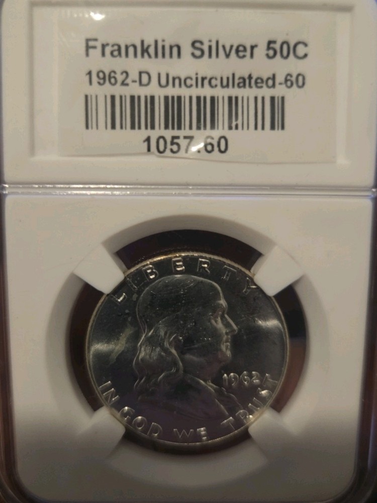 1962-D Benjamin Franklin Silver Half Dollar Coin