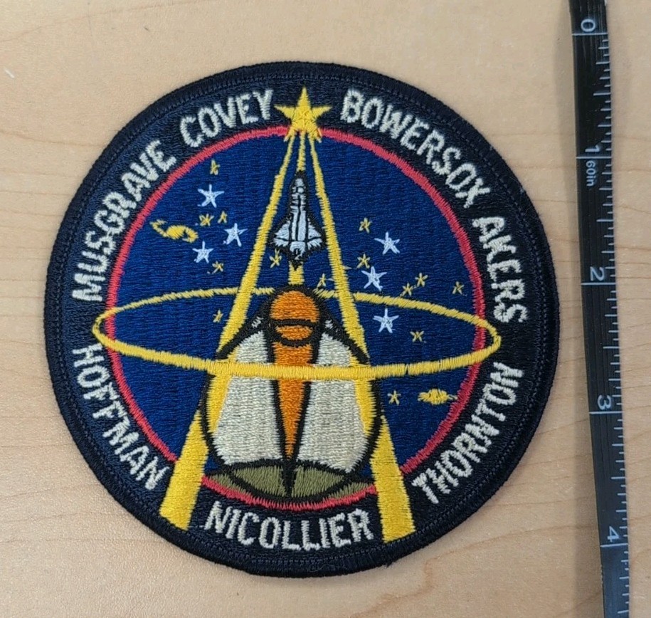 NASA STS-61 Space Shuttle Endeavour Embroidered 4" Crew Patch