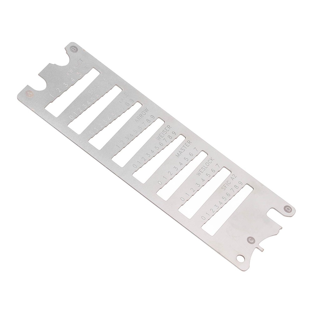 Portable Key Gauge Spring Steel Key Decoder Accuracy Key Gauge Tool Accessory