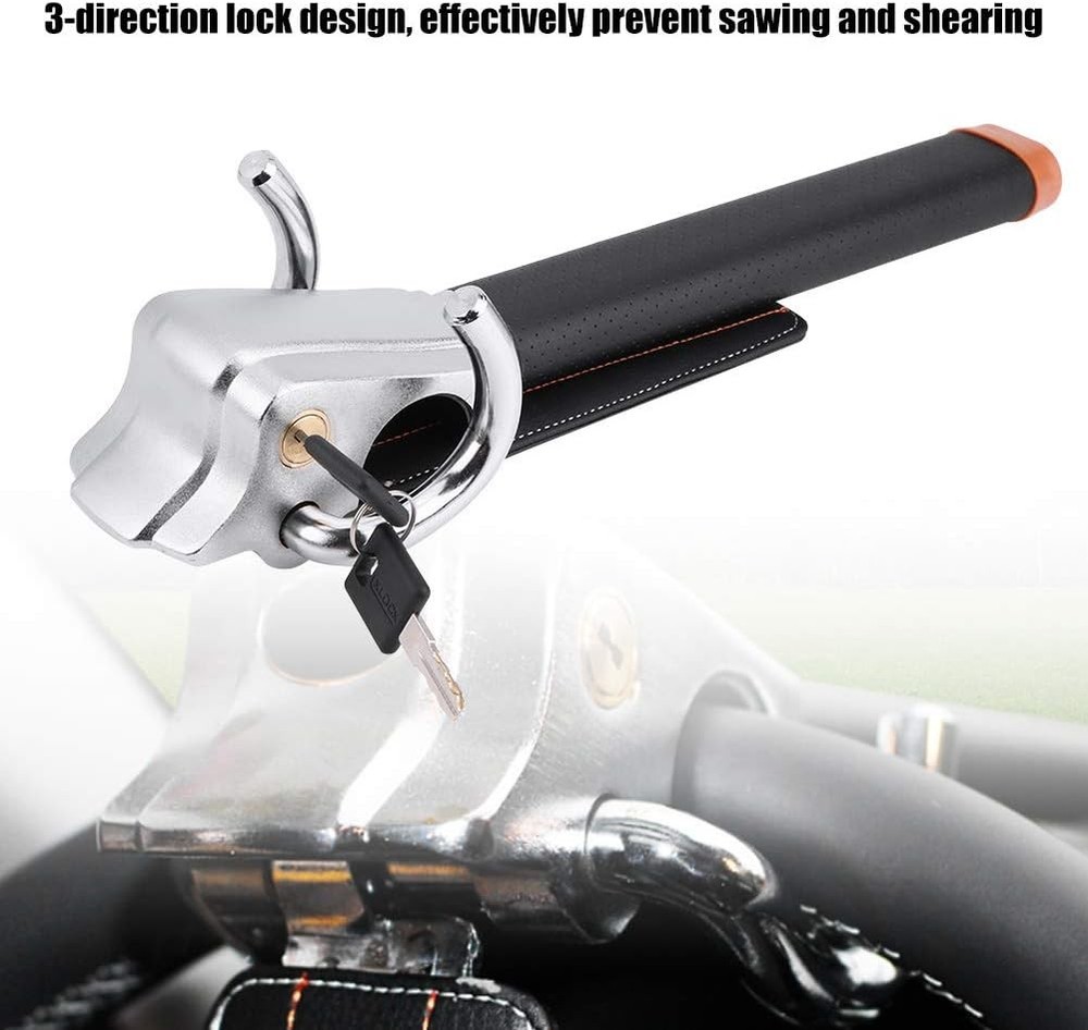 Car Steering Wheel Lock, Folding Anti-Theft Security...