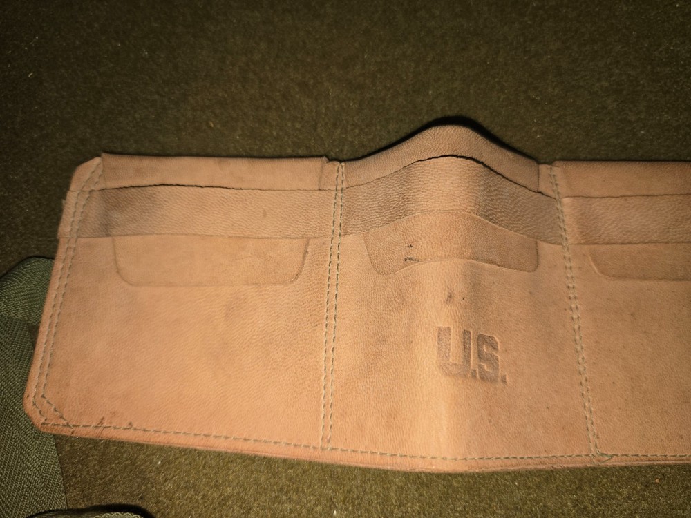 WWII US Army Leather Money Belt