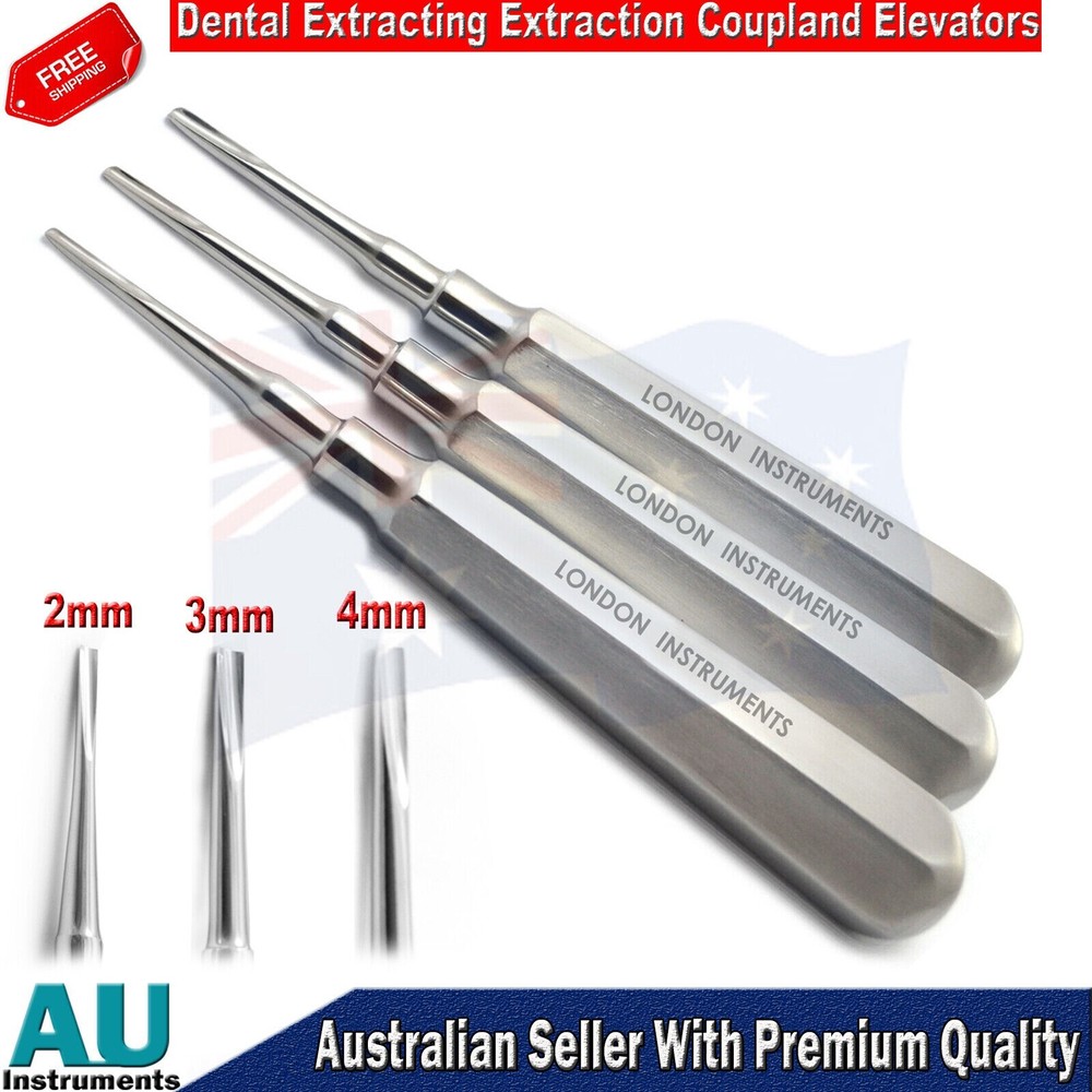 Dental Tooth Extraction Forceps Extracting & Coupland Elevators Loosening Root