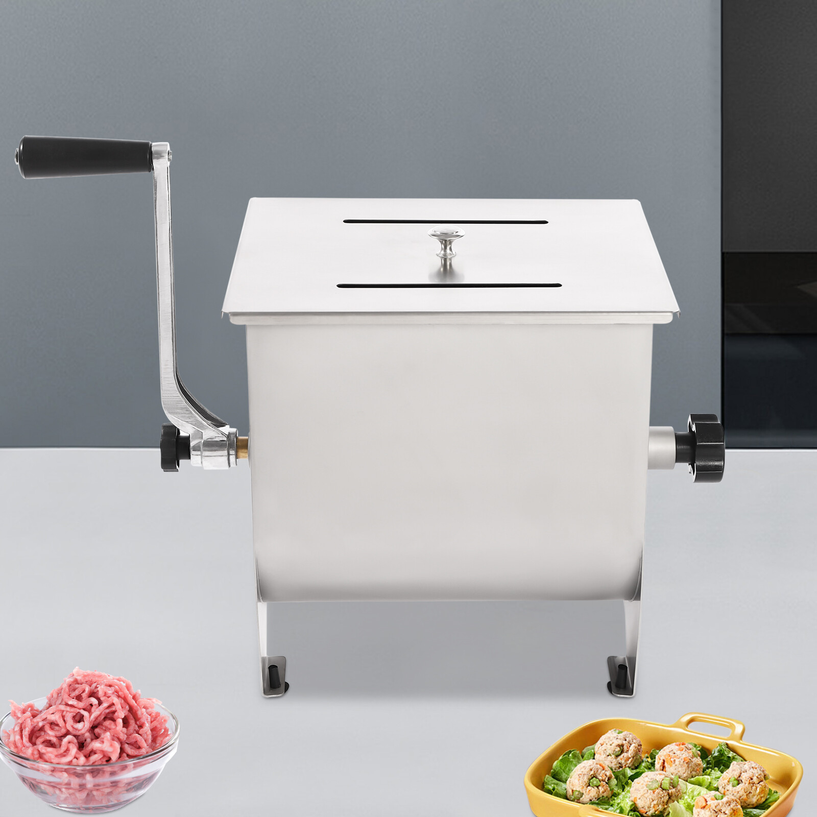 Stainless Steel Meat Mixer, Manual Meat Mixer, Commercial Kitchen Meat Mixer USA