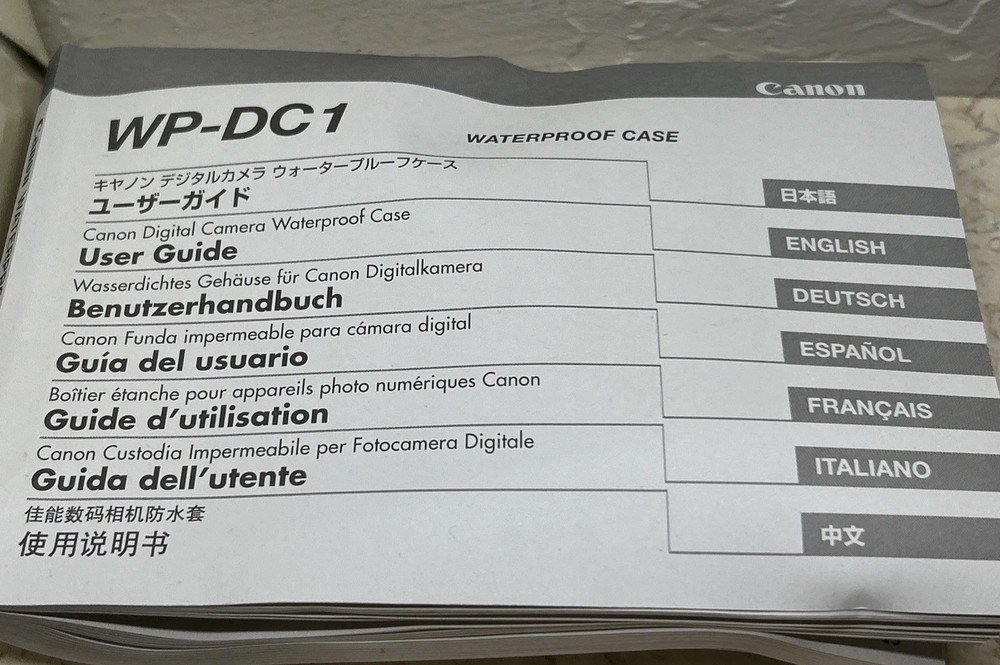 Canon WP-DC1 Underwater WaterProof Case for SD700 IS