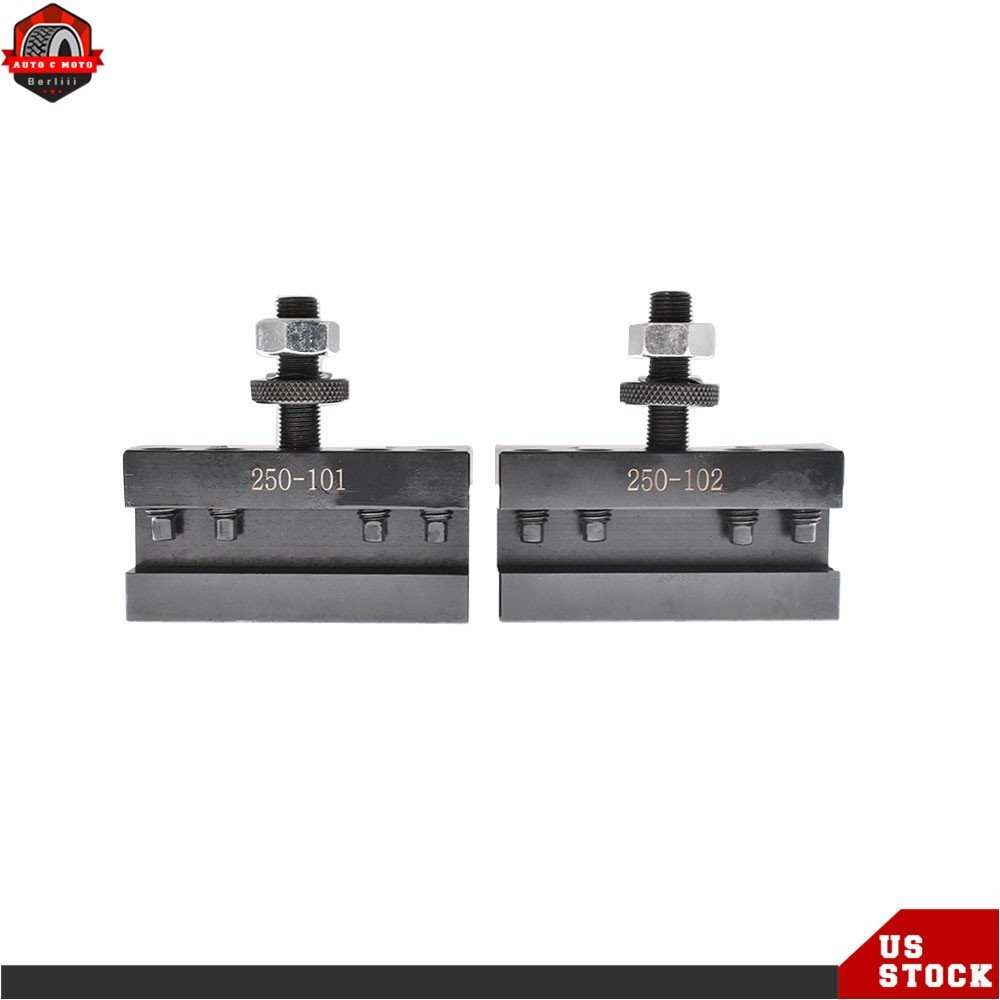 6Pack AXA 250-100 Size Piston Type Quick Change Tool Post Set Swing Dia 12"