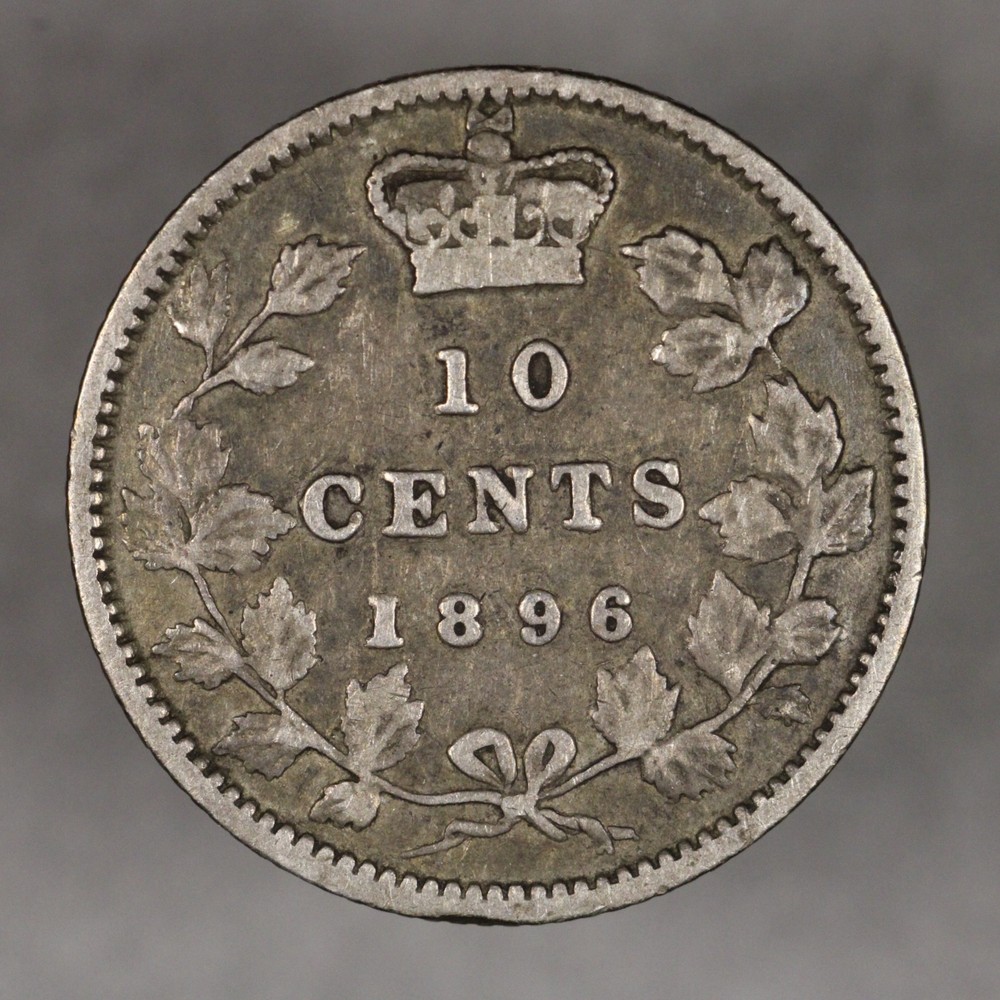1896 Canada Silver 10 Cents