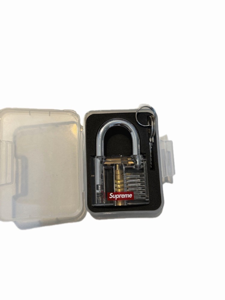 Supreme Transparent Practice Padlock with Keys and Case