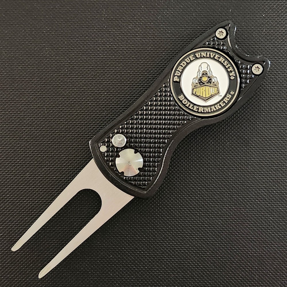 Purdue Boilermakers Switchblade Divot Tool 2-Sided Golf Ball Marker