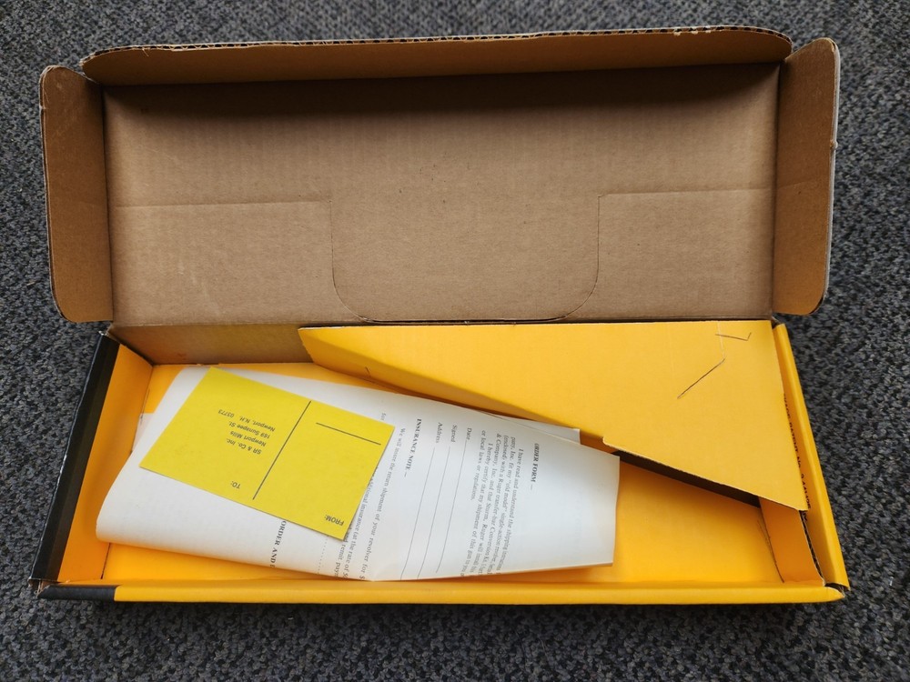 Ruger Factory Yellow Box - Single Six or Blackhawk Models - Empty Box