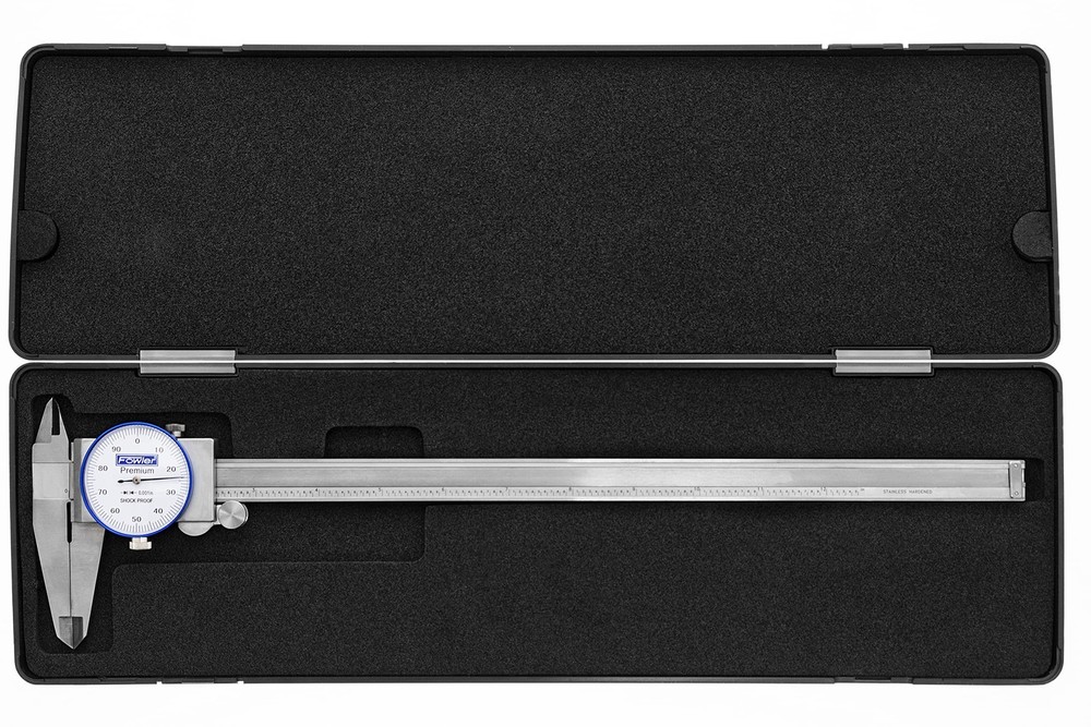 Fowler 52-008-712-0, Dial Caliper With 0-12 Measuring Range (White)