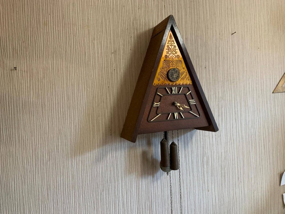 Soviet Vintage Cuckoo clock, USSR clock, Soviet working clock, Mechanical clock