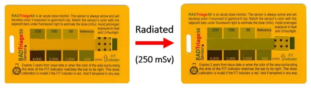Radtriage Model50 Dosimeter & Self-Indicating Instant Alert Dosimeters Practical