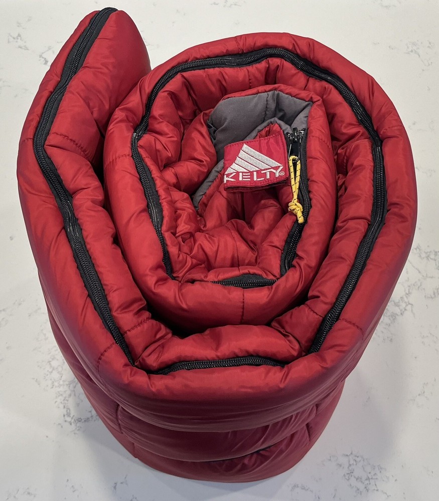 Kelty Eclipse +35 Degree Lightweight Red Sleeping Bag Size Small 28"x66"