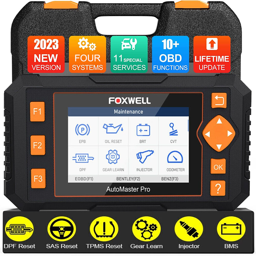 Car OBD2 Scanner Code Reader ABS SRS TPMS Injector Coding IMMO Diagnostic Tool