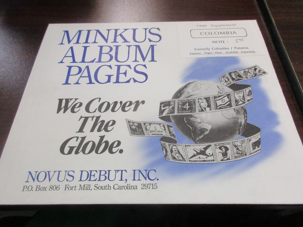 "MINKUS" 1990  SUPPLEMENT COLOMBIA    W/FREE SHIPPING!!!
