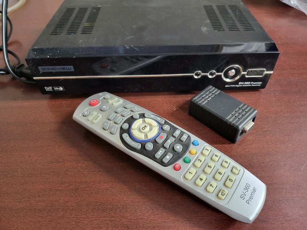 Sonic View SV-300 Premier Mini PVR Digital Satellite Receiver & Remote