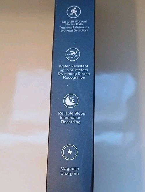 M6 Smart Band Activity Tracker, AMOLED Display, IP67 Waterproof, Bluetooth, Bla…