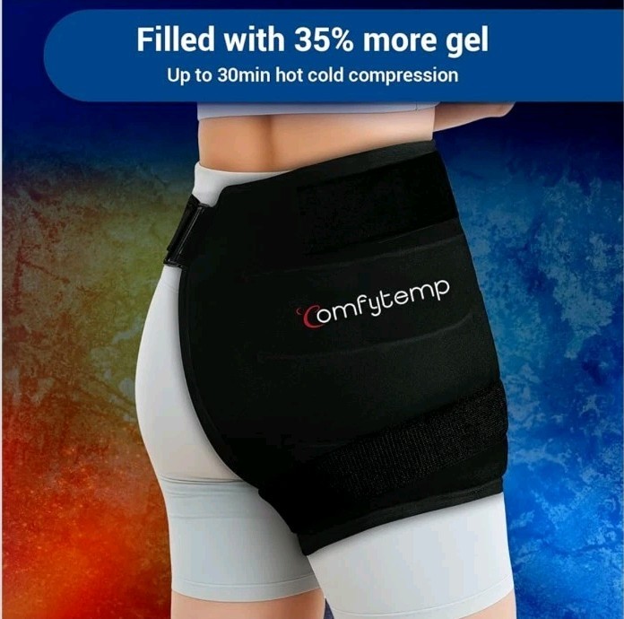 Hip Ice Pack Wrap for Replacement with Extra Large Coverage, Cold Application Sm