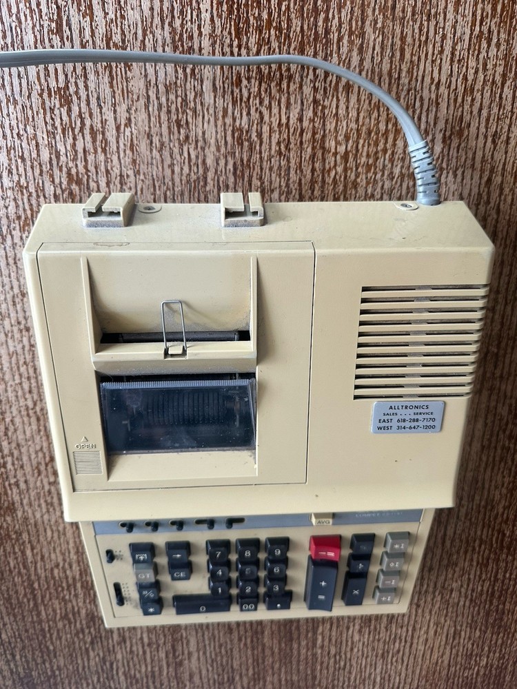 SHARP Compet CS-1191 Adding Machine Calculator Printer Vintage MADE JAPAN WORKS