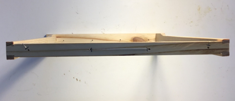 2 pack- assembled Layens frames with wire- ready for starter strip; made by hand