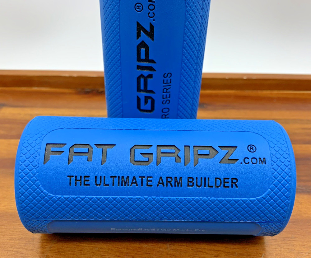 Fat Gripz Pro 2.25" Thick Grips Rob Lipsett Personalized Blue New