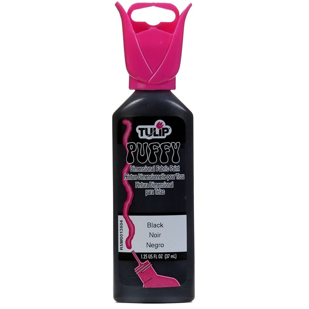Dimensional Fabric Paint 1-1/4 Ounces-Puffy-Black