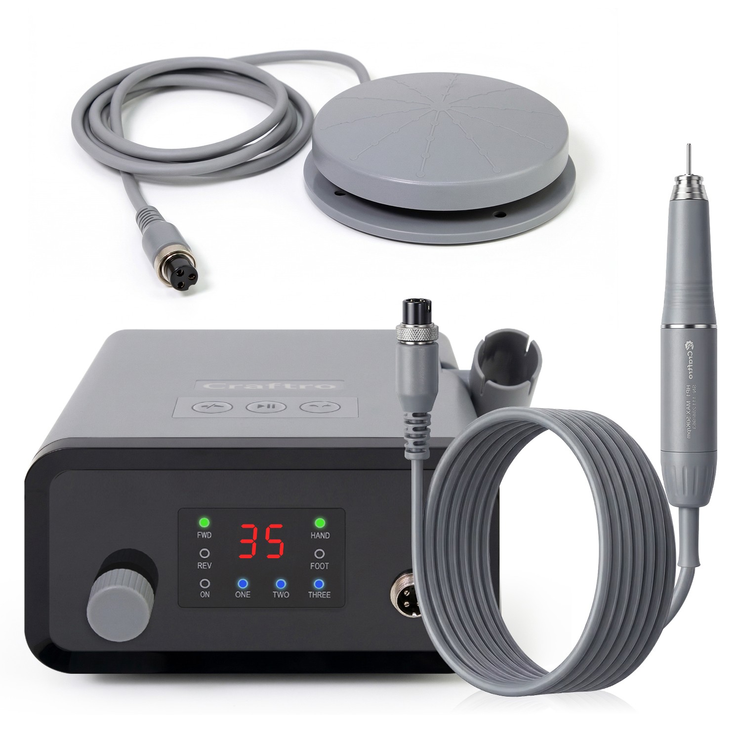 VK-MM2 Dental Lab Electric Micromotor Polishing Machine Unit 50K RPM Handpiece