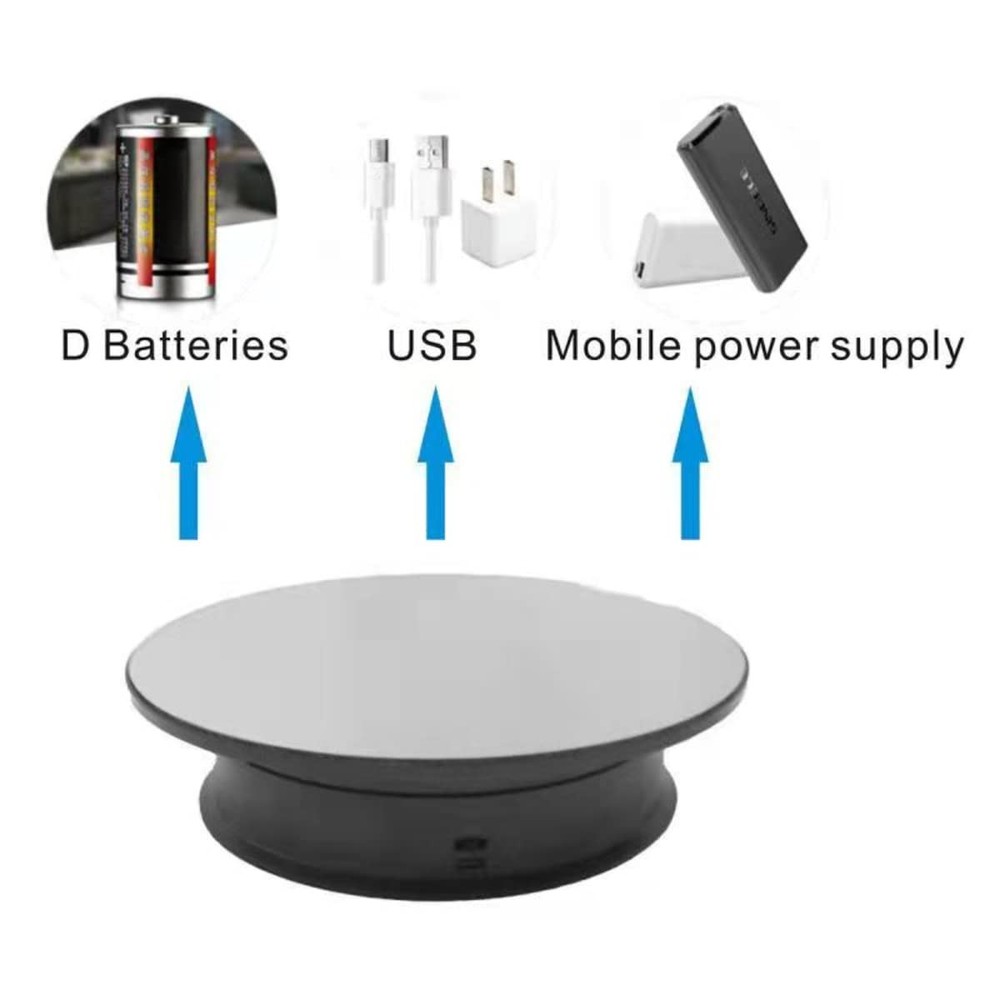 Motorized Rotating Display Stand, 8" / 6.6 lbs, Electric Turntable, 360°
