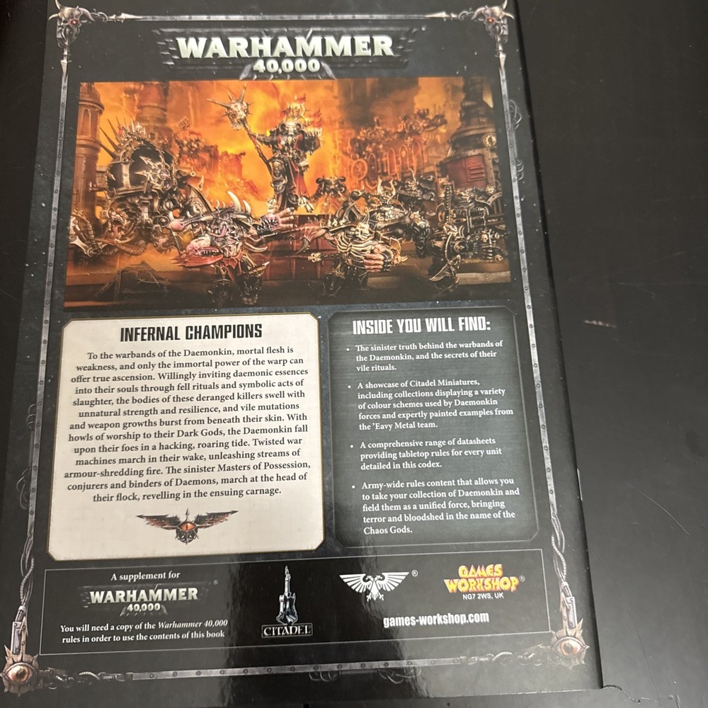Codex Heretic Astartes Daemonkin Warhammer 40,000 Games Workshop
