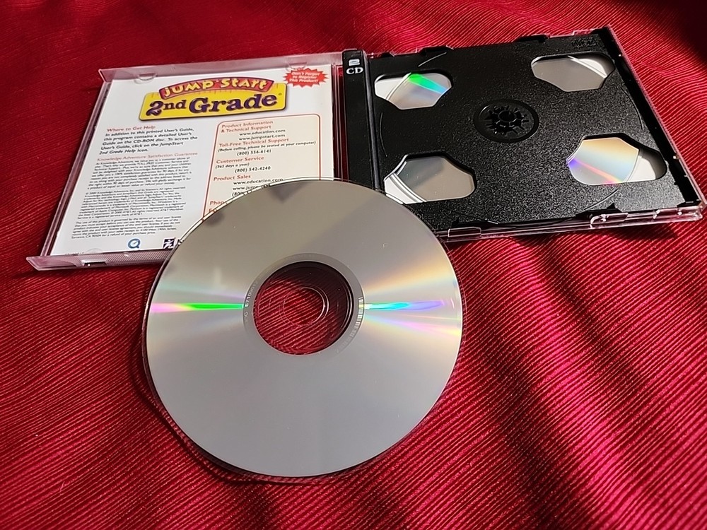 Jump Start 2nd Grade Users Guide PC CD ROM Computer game Windows 2 Deluxe