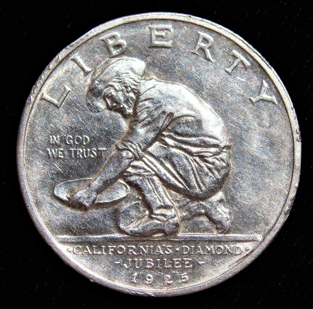 1925-S 50C California Classic Commemorative silver Half Dollar.