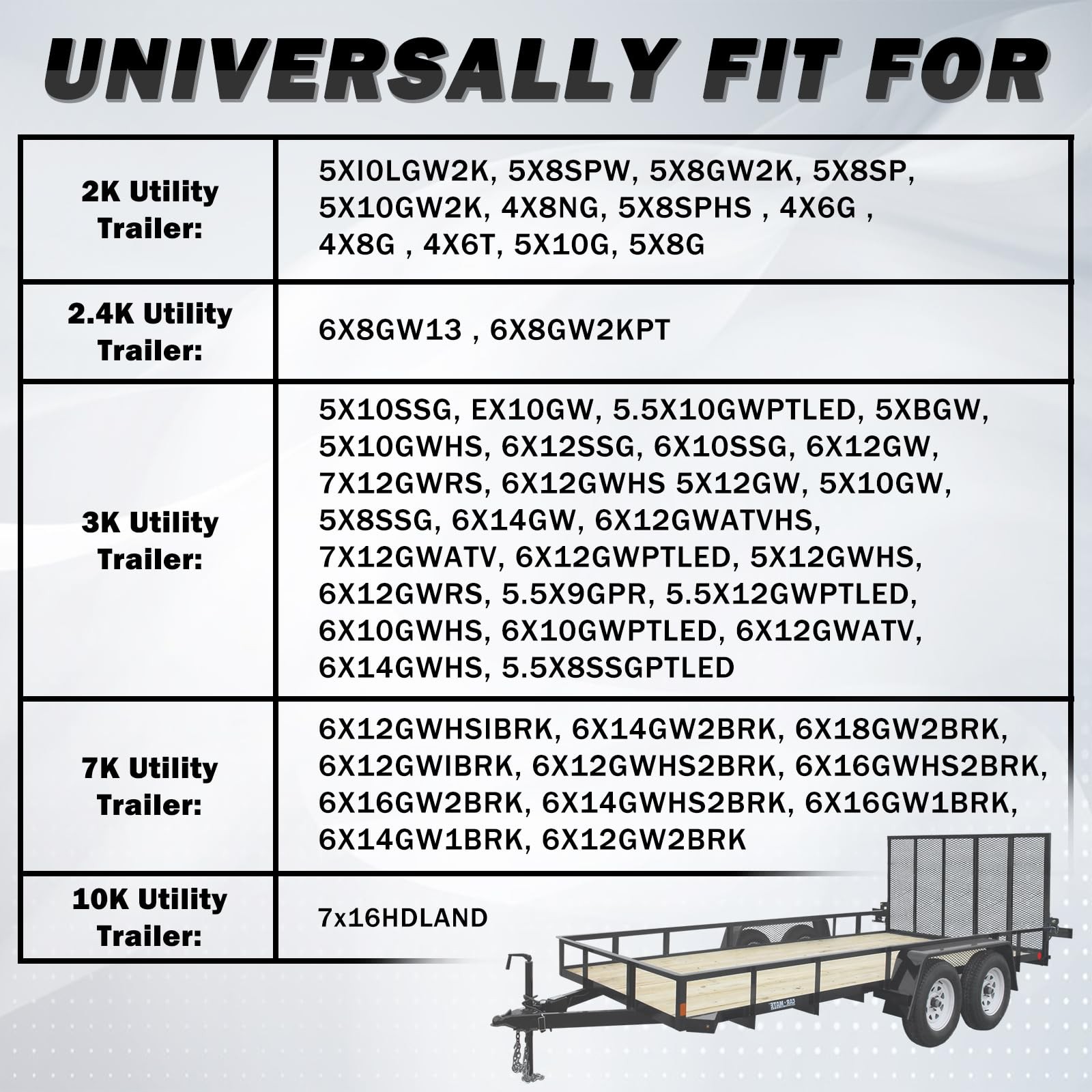 819T Trailer Gate Spring Latch Kit with Extra Pins 2 Pack Trailer Gate Pins