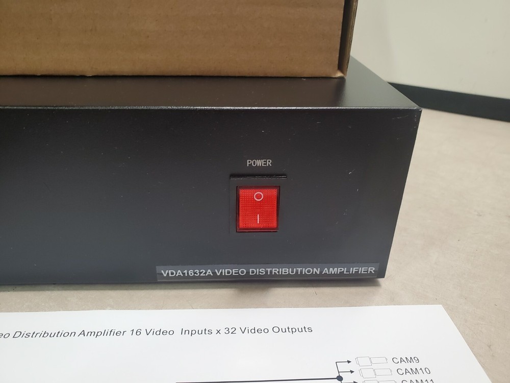 Video Distribution Amplifier – Analog , 16 Video Inputs, 32 Video Output t2035