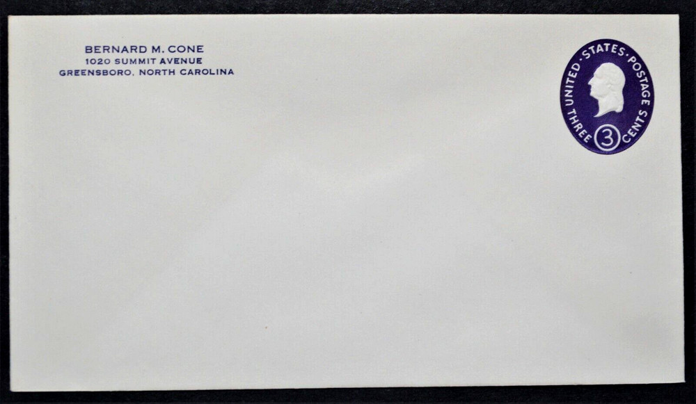 1950 US Sc. #U534 die 2 stamped envelope, 3 cent, mint, very nice