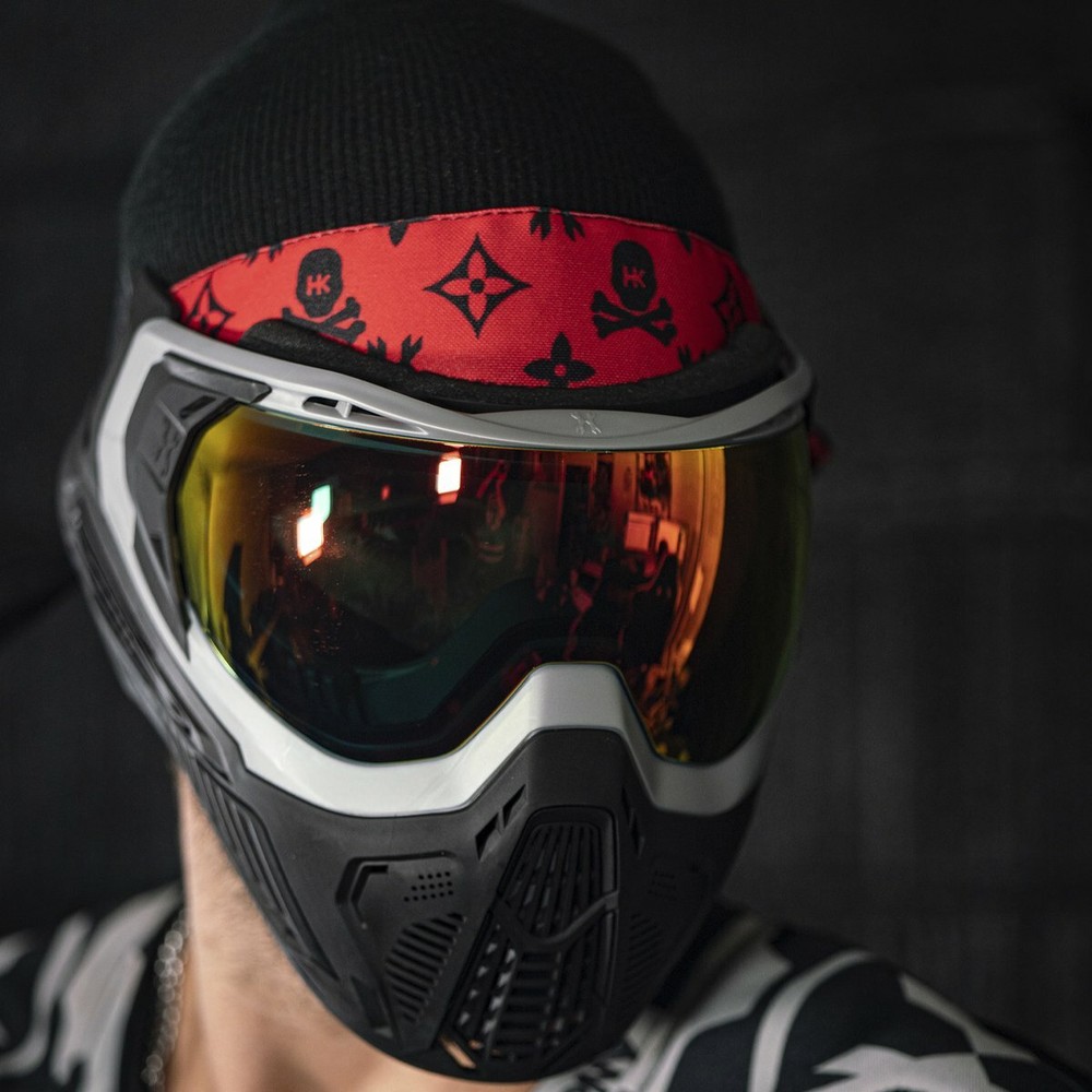 HK Army Paintball Headband - Monogram Red/Black
