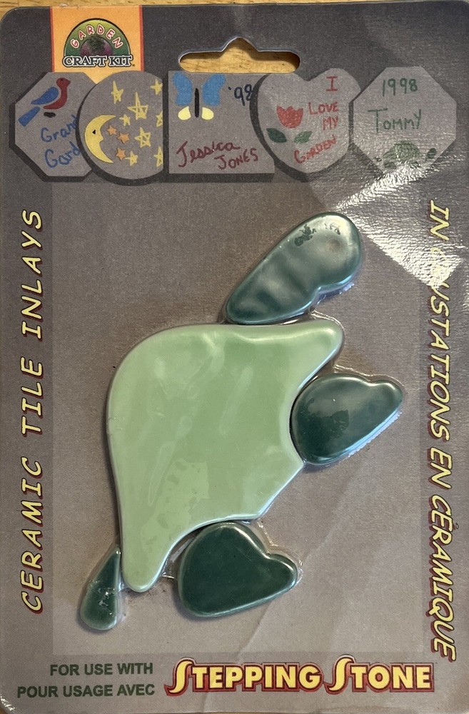 Stepping Stone Ceramic Tile 1 Turtle Inlay, NIP