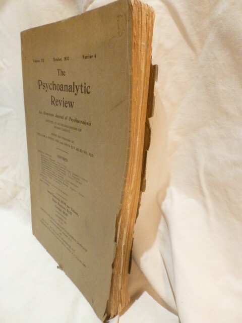 Psychoanalytic Review - Oct. 1933 Volume XX, No.4