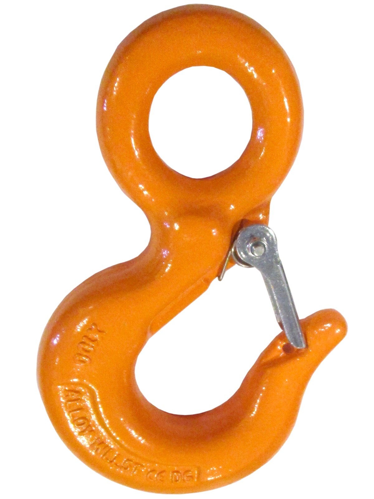 Eye Hoist Lifting Hook Alloy Steel with Safety Latch Overhead Winch Crane