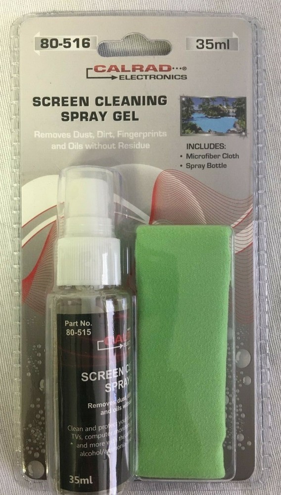 Calrad 80516 35ml Screen Cleaner with MicroFiber Cloth