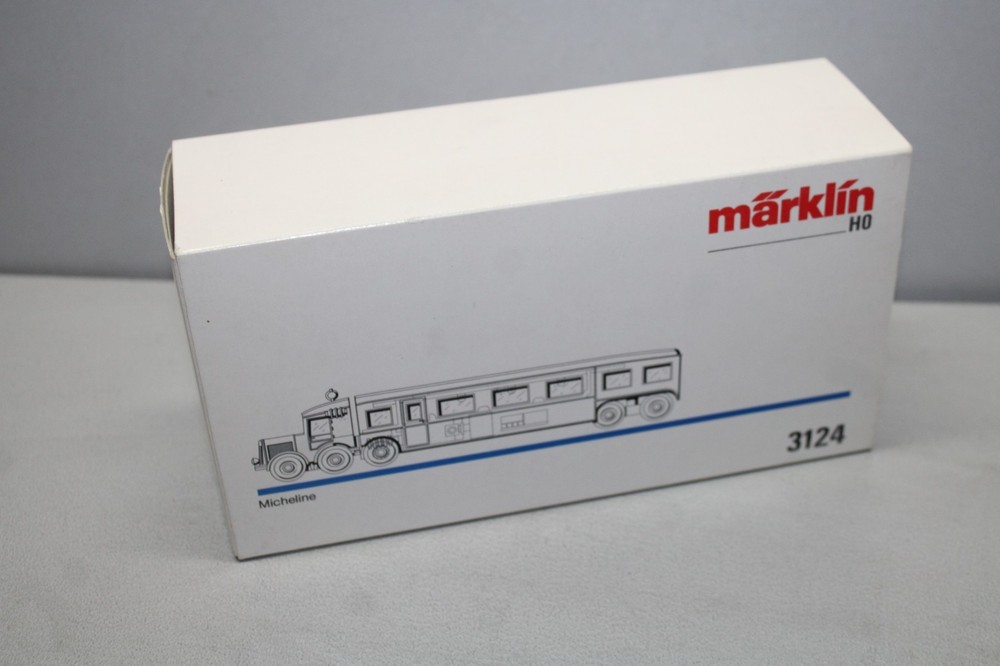Märklin empty box 3124 empty box train rail bus Micheline H0
