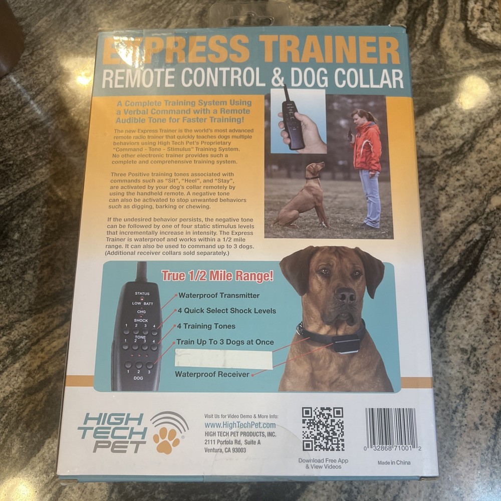 Express Trainer Remote Dog Training Collar From HIGH TECH PET NEW!