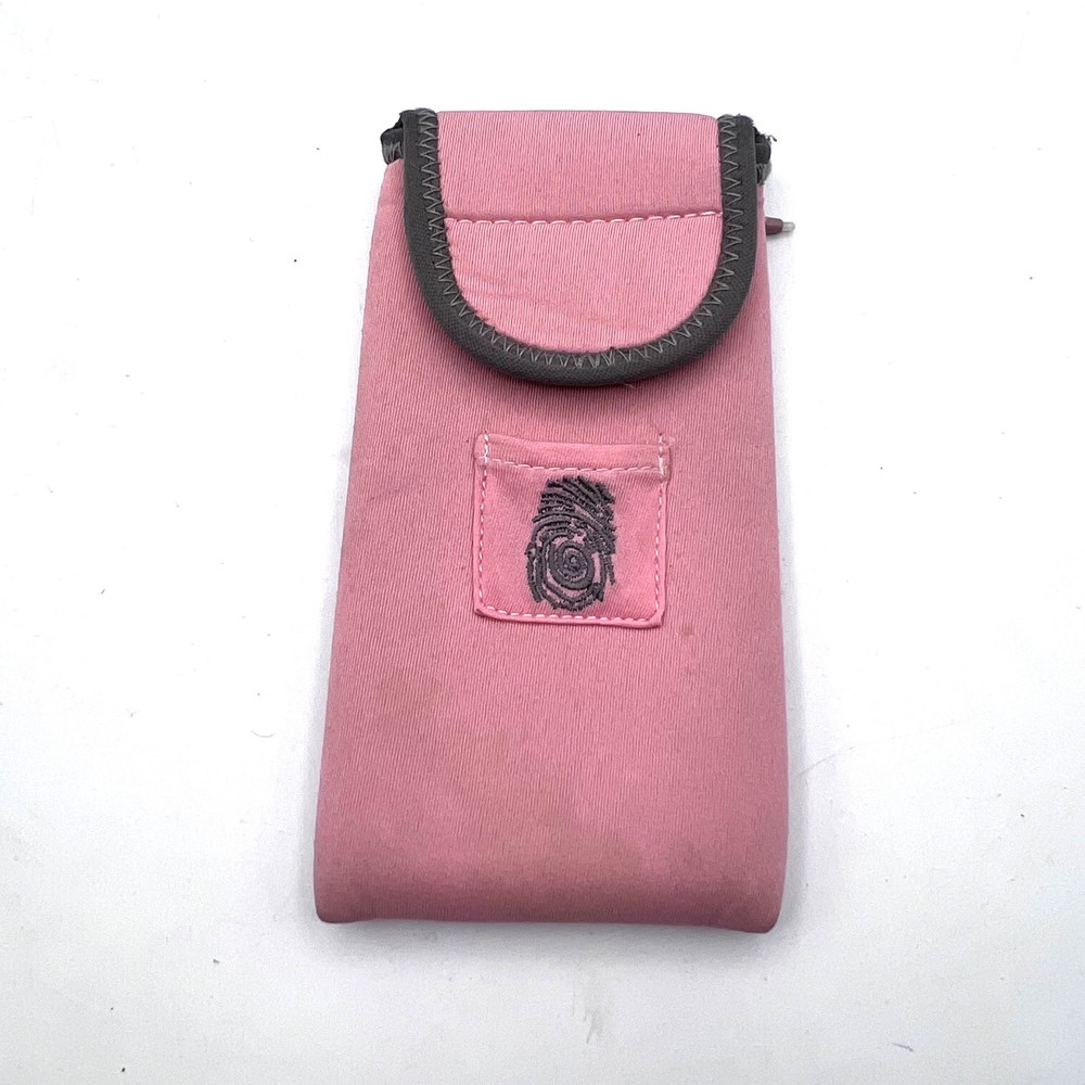 Pink/Grey Protective Pouch for Handheld Console w/ Stylus