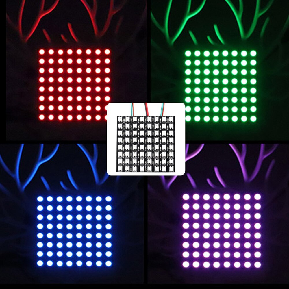 WS2812B Flexible 16x16 8x32 Pixel Panel Matrix Screen WS2815 Led Module WS2812