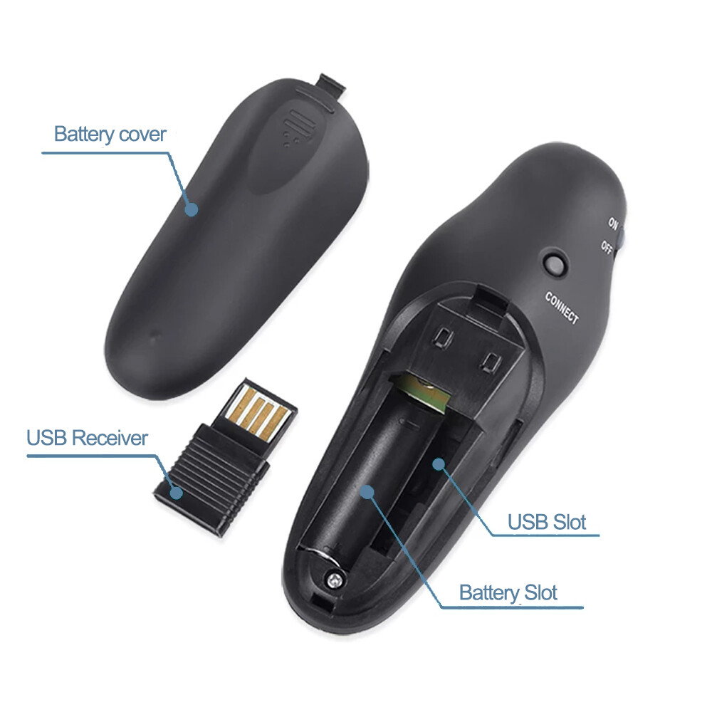 Wireless USB PPT Flip Pen Pointer Clicker Presenter Remote Control for Teacher